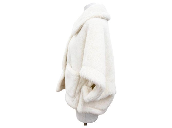 Poncho Max Mara Terzo in alpaca, lana vergine e seta - vista 3
