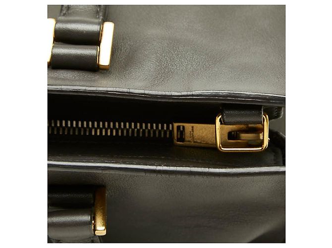 Yves Saint Laurent Saint Laurent Cassandre Baby Cabas Small Leather 2way Handbag - vista 9