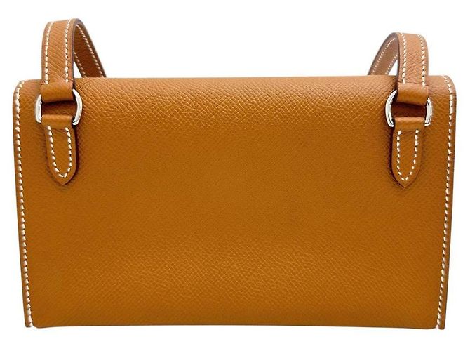Borsa a tracolla Hermès Nappe a Porter in pelle di vitello - vista 3