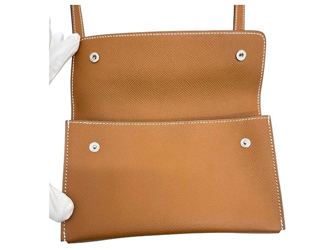 Borsa a tracolla Hermès Nappe a Porter in pelle di vitello - vista 5