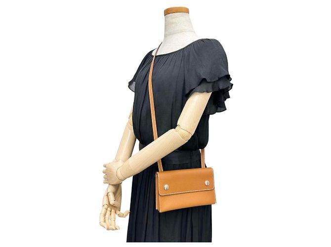Borsa a tracolla Hermès Nappe a Porter in pelle di vitello - vista 9