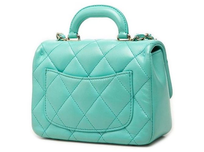 Borsa a tracolla Chanel Coco Mark Matelasse con manico superiore e catena in vitello - vista 2