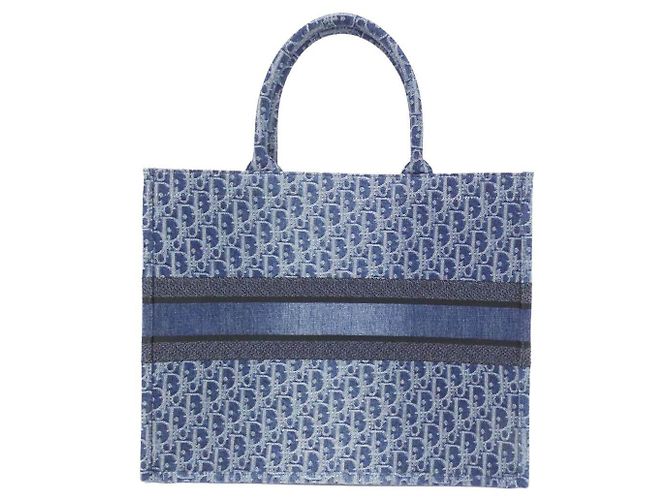 Christian Dior Denim Dior Oblique Book Tote - vista 2