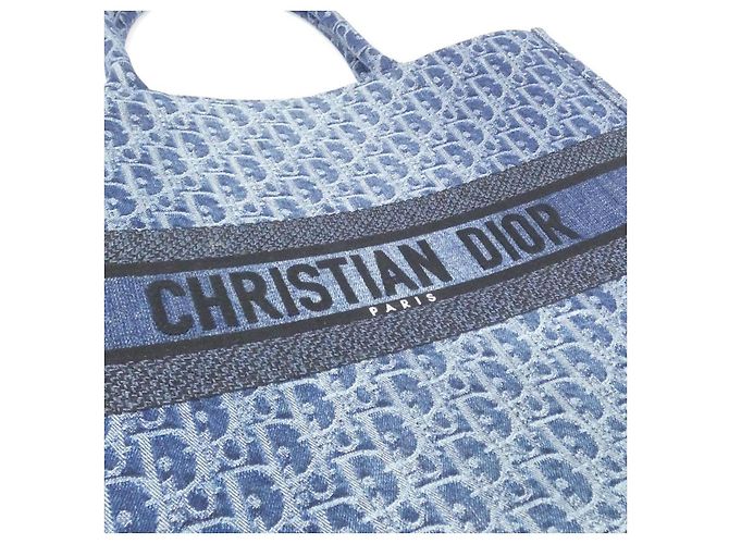 Christian Dior Denim Dior Oblique Book Tote - vista 4
