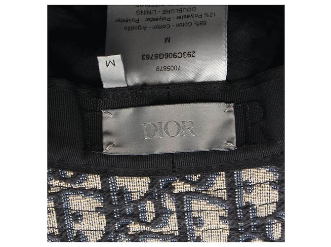 Cappello Baguette in jacquard Oblique Christian Dior - Cappello in cotone - vista 4