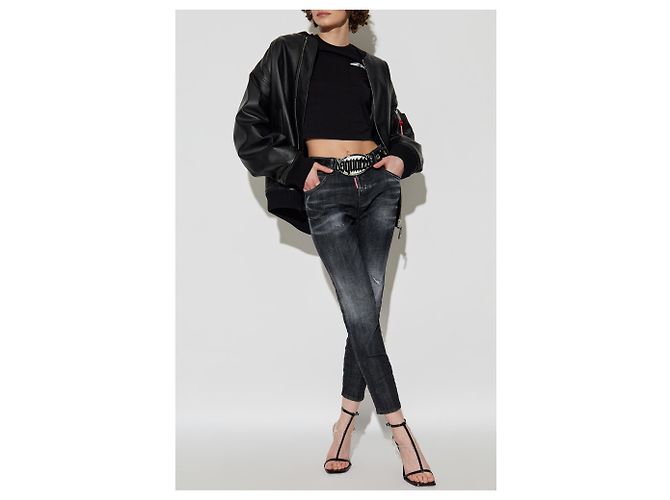 Vaqueros skinny Cool Girl Dsquared2 negros - vista 2