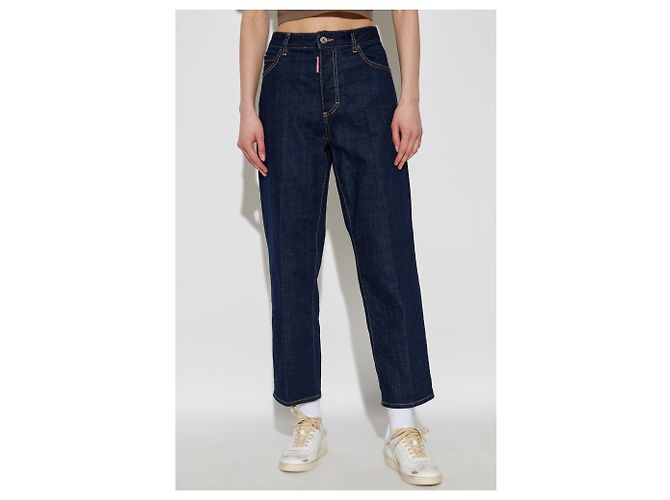 Vaqueros Boston boyfriend azul marino Dsquared2 - vista 3