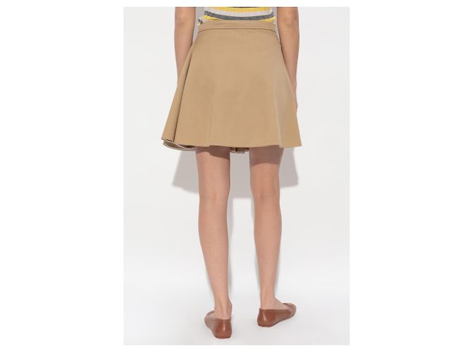 Falda plisada de algodón Marni beige - vista 4