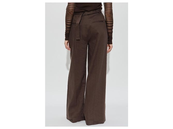 Helmut Lang Pantaloni a gamba larga con piega - vista 4