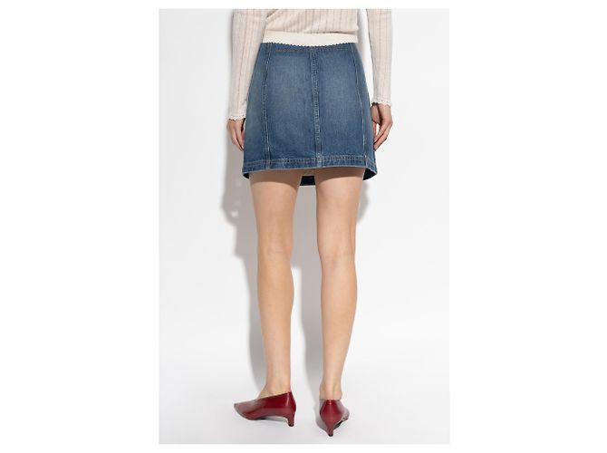 Falda mini de denim azul Ulla Johnson - vista 4