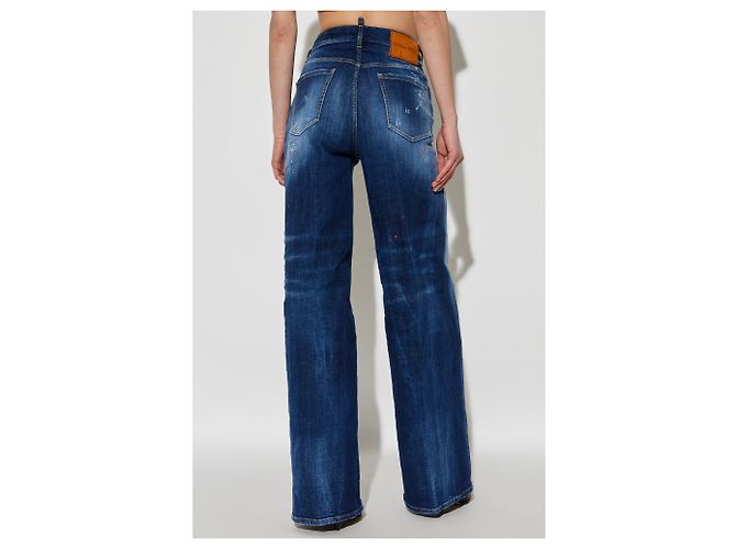 Vaqueros bootcut Traveller Dsquared2 azul marino algodón - vista 4