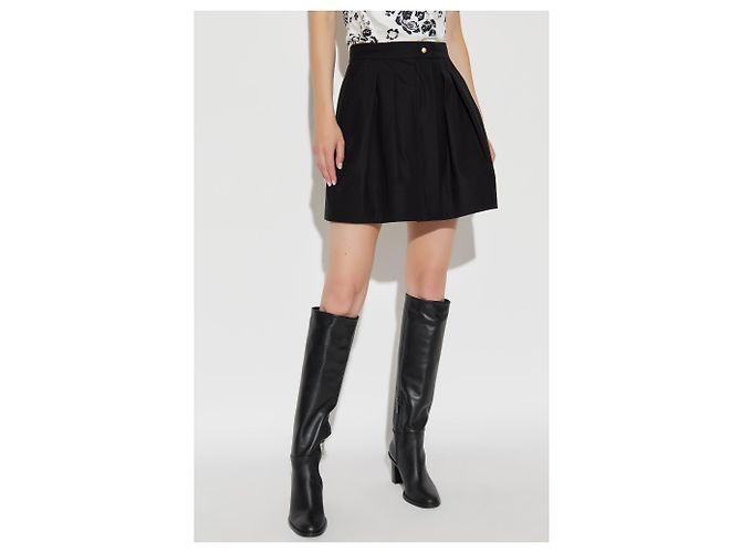 Falda Cafila Max Mara de algodón negra - vista 3