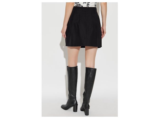 Falda Cafila Max Mara de algodón negra - vista 4