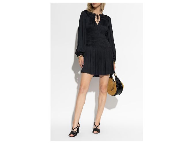 Vestido Malia Ulla Johnson negro de satén - vista 2