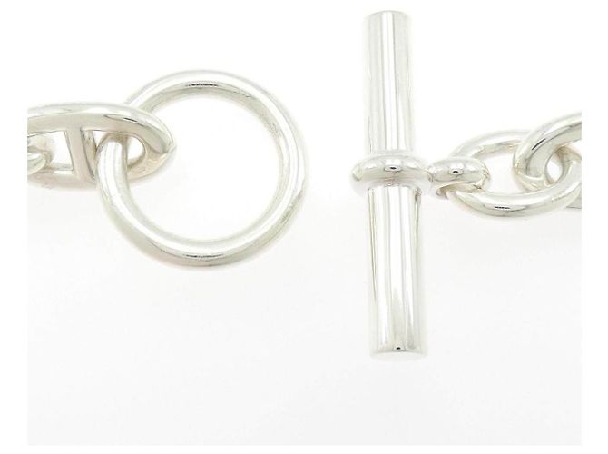 Collana Hermès Chaine d Ancre GM 925 Silver 43cm - vista 4