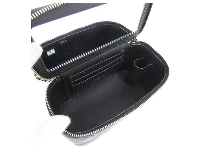 Chanel Borsa a tracolla in agnello nero AP2199 - vista 8