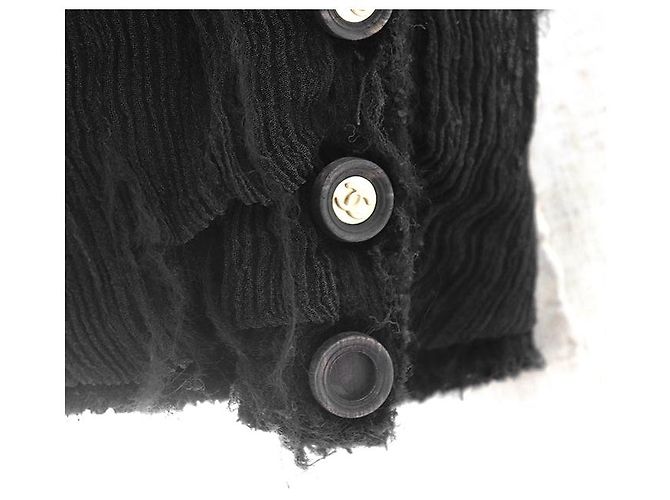 Giacca senza collo in seta e nylon Chanel - vista 4