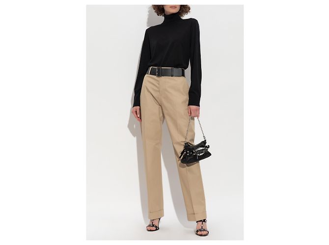 Dsquared2 Rollkragenpullover aus Wolle Schwarz - Ansicht 2