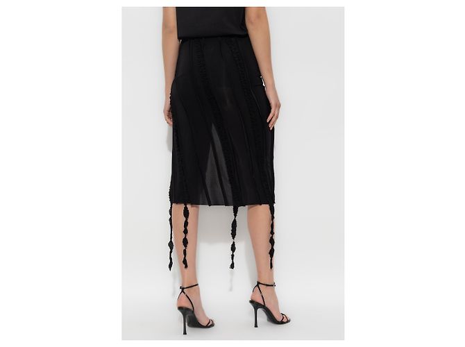 Blumarine Falda con ribete decorativo - vista 4