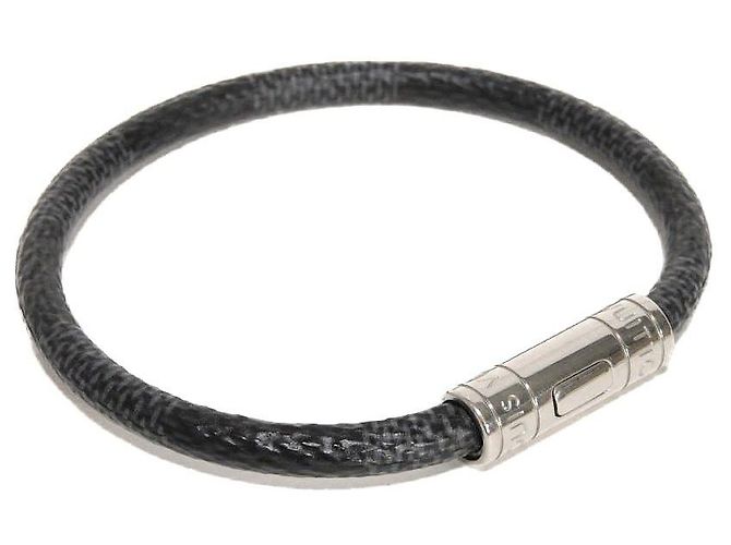 Bracciale Louis Vuitton Brassiere Keep It Damier Graphite Canvas - vista 2