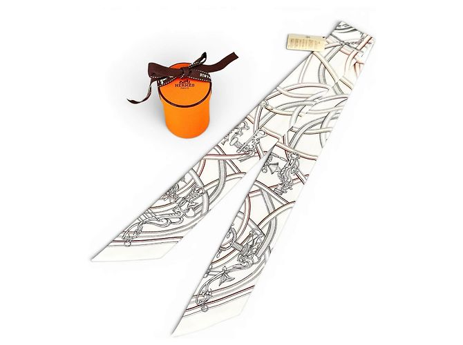 Hermès Legendary Harness Silk Twilly - Ansicht 2