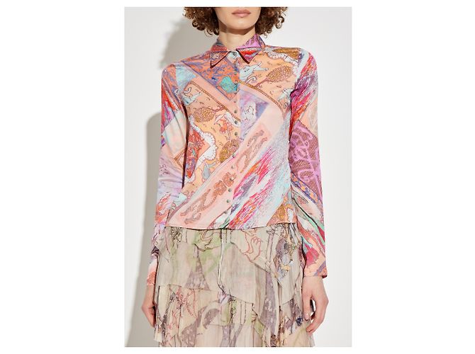 Camicia Diesel C-AMELIA multicolore patchwork - vista 3