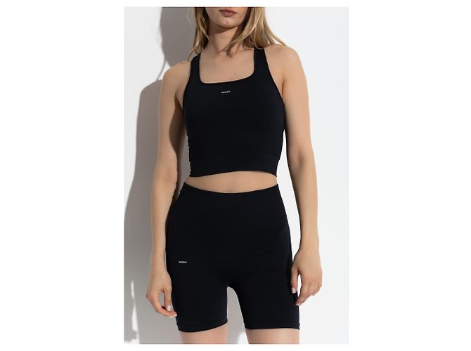 Autre Marque Kompressions-Top mit Logo - Ansicht 3