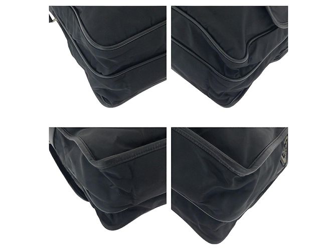 Borsa a tracolla in nylon Prada Tessuto con placca logo triangolare - vista 4