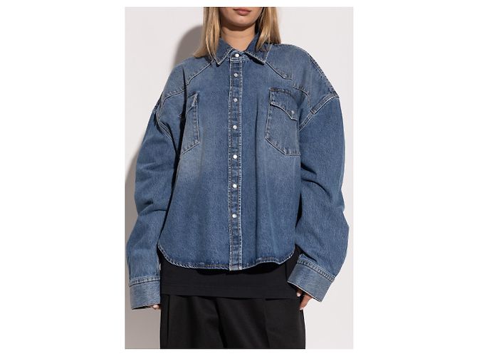 Vêtements Camicia in denim blu VETEMENTS - vista 3