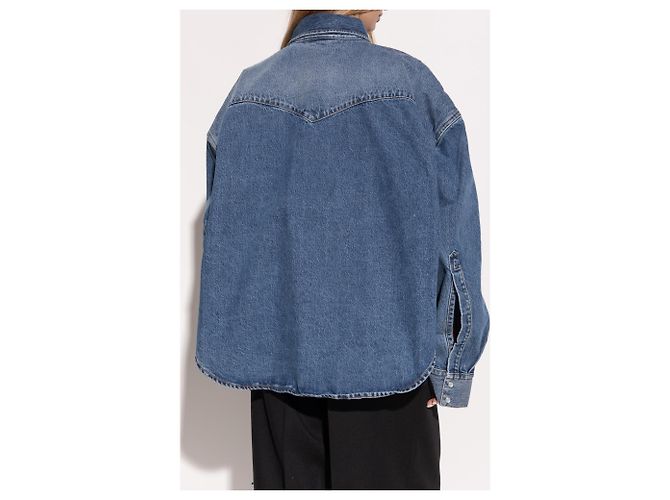 Vêtements Camicia in denim blu VETEMENTS - vista 4