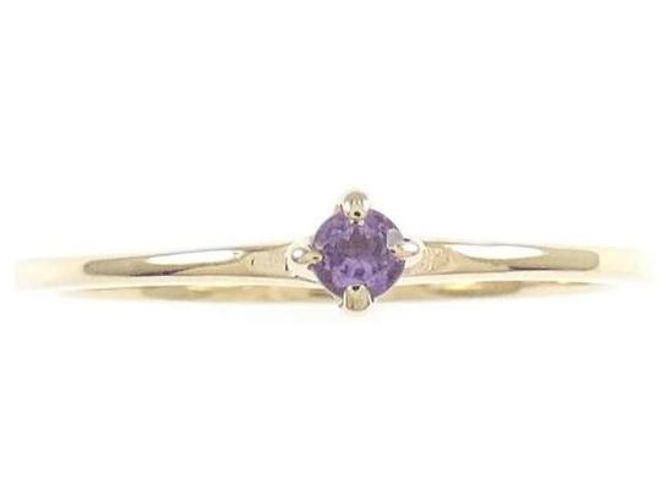 Autre Marque Crocce K10 Gelbgold Amethyst Ring - Ansicht 2