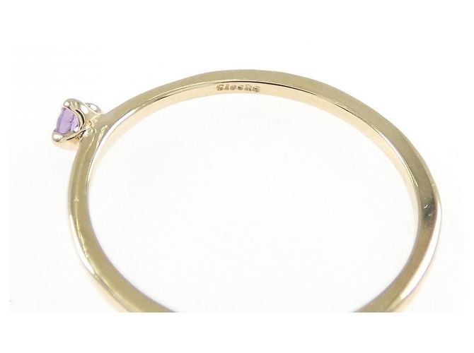 Autre Marque Crocce K10 Gelbgold Amethyst Ring - Ansicht 4