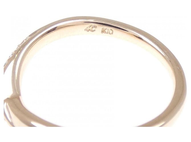 Autre Marque Anello in oro rosa K10 con diamante 4C - vista 4