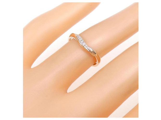 Autre Marque Anello in oro rosa K10 con diamante 4C - vista 5
