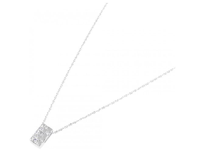 Autre Marque Collana in oro bianco Au750 e diamanti - vista 2