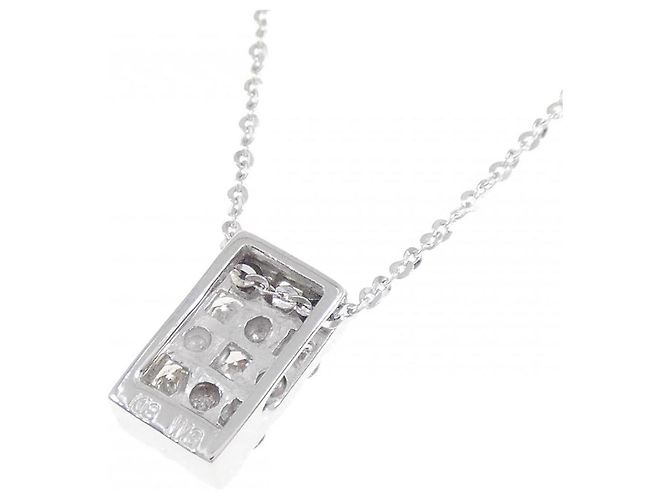 Autre Marque Collana in oro bianco Au750 e diamanti - vista 4