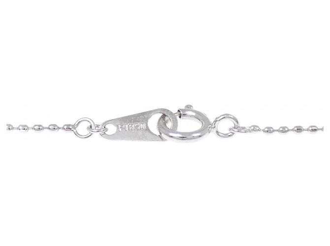 Autre Marque Platin-Diamant-Halskette - Ansicht 5