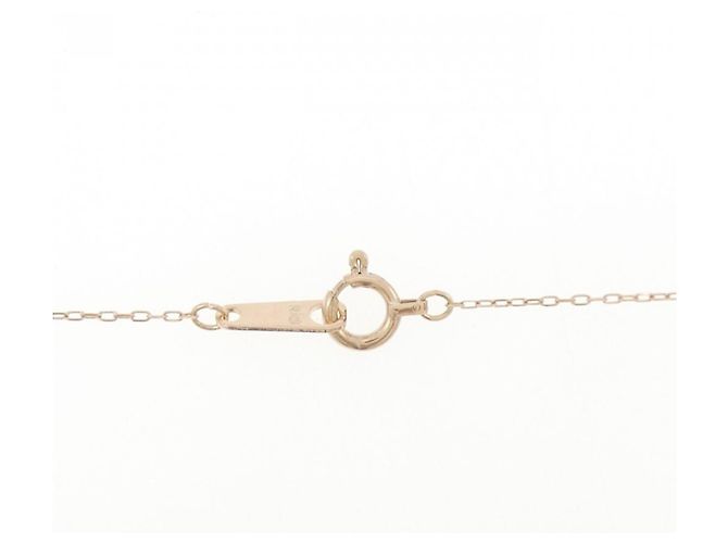 Autre Marque Collana Croce in Oro Rosa K10 e Diamanti - vista 5