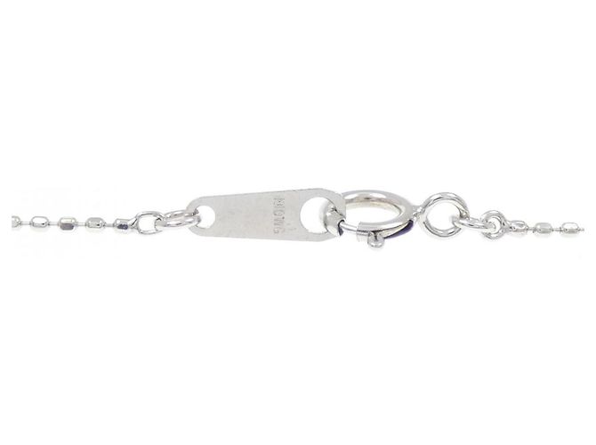 Autre Marque Collana Cuore in Diamanti e Oro Bianco K10 - vista 5