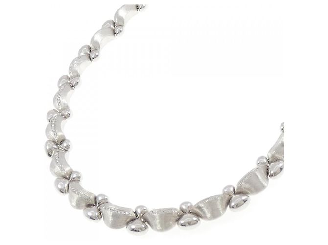 Autre Marque Nanis 750 White Gold Diamond Necklace - view 2
