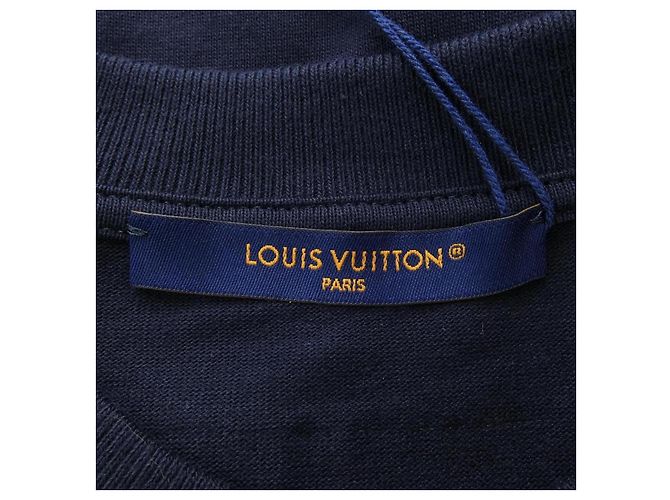Camiseta de algodón con firma bordada Louis Vuitton - vista 4