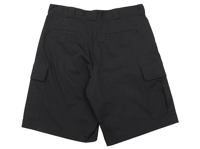 Pantaloncini Prada in cotone nero - vista 3