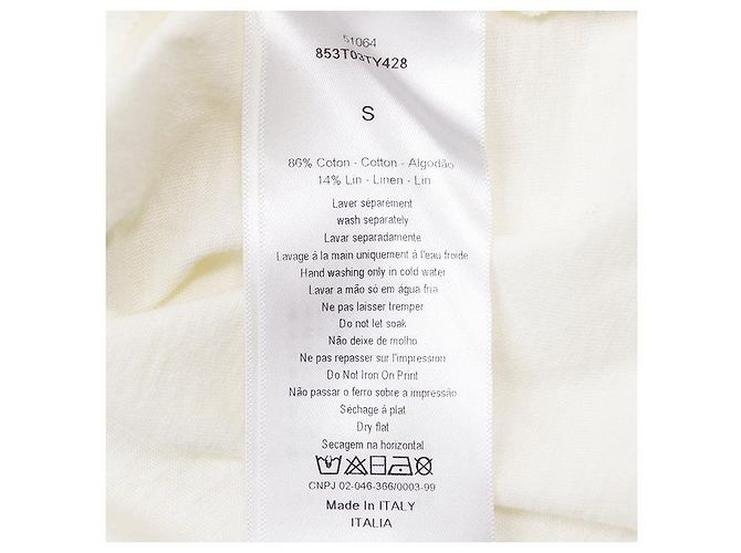 Camiseta de algodón y lino Christian Dior - vista 7