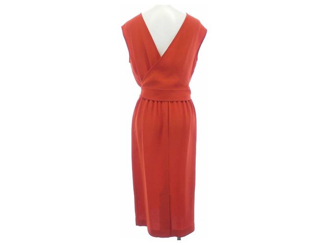 Hermès Seidenkleid Orange - Ansicht 2