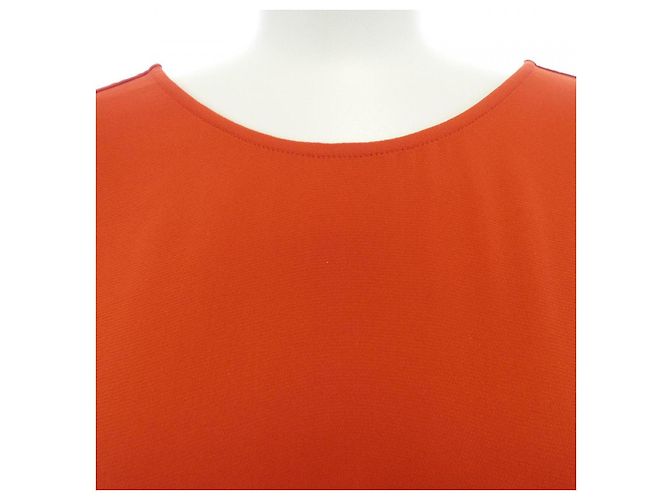 Hermès Seidenkleid Orange - Ansicht 5
