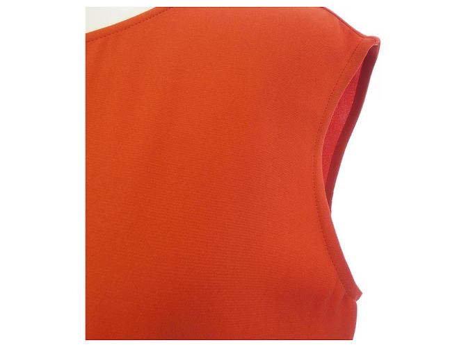 Hermès Seidenkleid Orange - Ansicht 6
