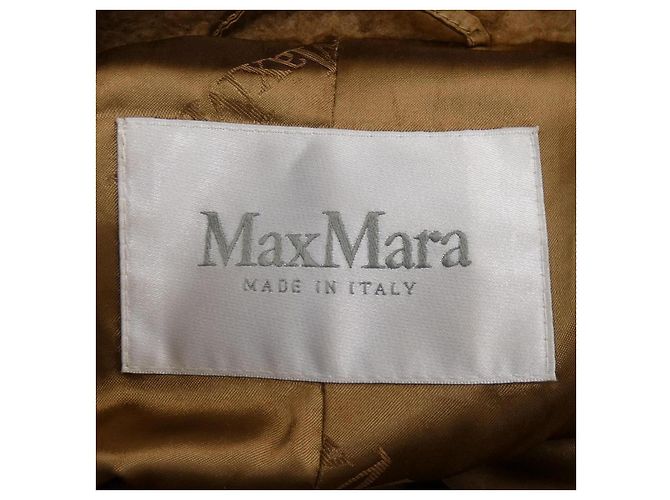 Abrigo Max Mara Teddy Camel de seda - vista 4