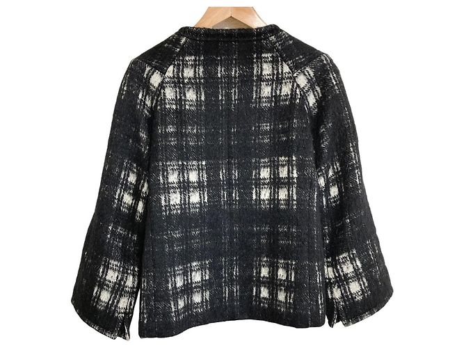 Autre Marque Abrigo sin cuello de mezcla de mohair ARTISAN - vista 2