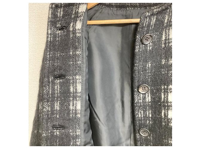 Autre Marque Abrigo sin cuello de mezcla de mohair ARTISAN - vista 3