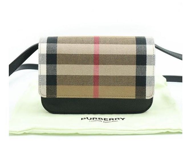 Burberry Borsa a tracolla con patta Madison Check - vista 2